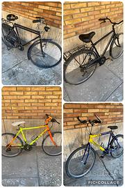 Biciclette di vari tipi funzionanti e non bici mtb