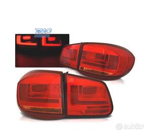 FANALI VOLKSWAGEN VW TIGUAN 07-11 BARRE LED ROSSI