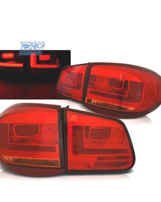 FANALI VOLKSWAGEN VW TIGUAN 07-11 BARRE LED ROSSI