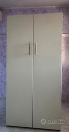 Armadio 2 ante panna e ciliegio