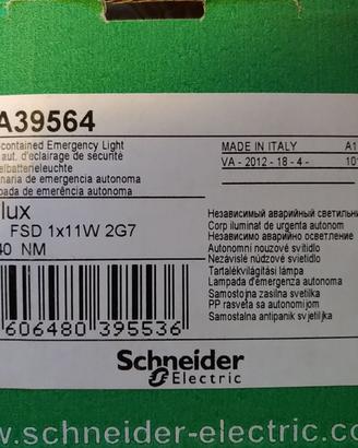 Lampade Emergenza SCHNEIDER Electric RILUX