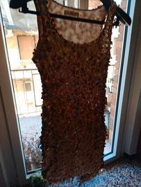 Abito da sera pralinato oro