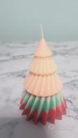 albero di natale fatto in cera 