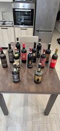 13 bottiglie vino da collezione