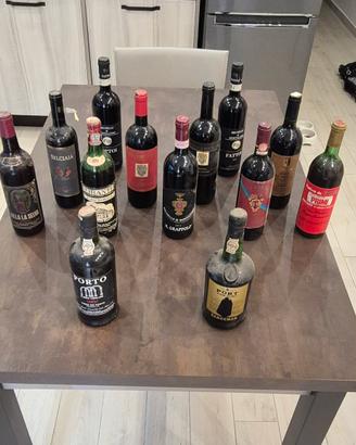 13 bottiglie vino da collezione