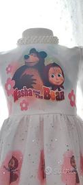 vestito bambina festa compleanno tema Masha e Orso - Abbigliamento e  Accessori In vendita a Varese