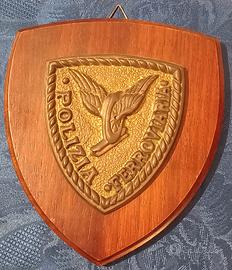 STORICO CREST ARALDICO DELLA POLIZIA FERROVIARIA 