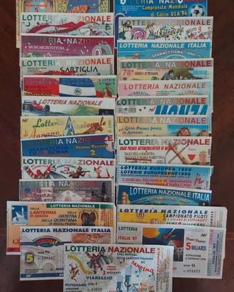 BIGLIETTI LOTTERIA ITALIA COLLEZIONISMO