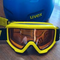 Casco uvex junior tg 54/56 +maschera salice