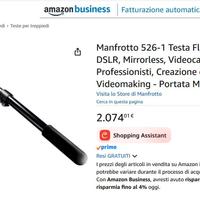 Manfrotto 526 Testa Fluida Video Pro like New