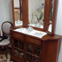  Mobile con specchiera in legno massello