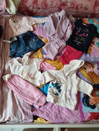 Lotto abbigliamento bambina 1-3/3 mesi – 9 pezzi