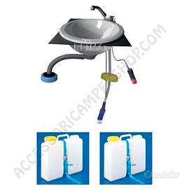 KIT LAVELLO CUCINA/ LAVABO BAGNO CAMPEGGIO CAMPER 