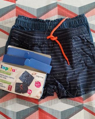 2 Shorts Lupilu bimba 110 116