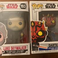 Funko pop Star wars Luke skywalker e Darth Maul