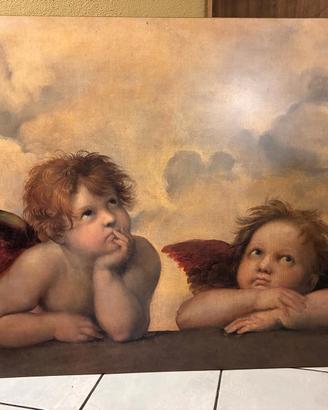 Stampa 'Angeli-putti' su legno