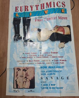 Poster originale Eurythmics Live 1987 RCA