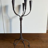 Candelabro in ferro battuto