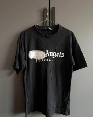 T-shirt Palm Angels nera a maniche corte