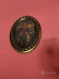 Quadro stile barocco raffigurato con gli angeli