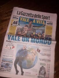 VALENTINO ROSSI ultima corsa gazzetta dello sport