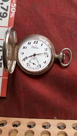 Orologio cipolla PERSEO con locomotiva vintage