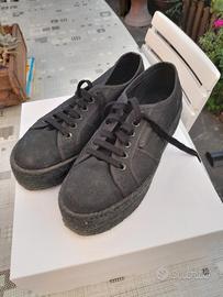 Superga con zeppa in corda hotsell