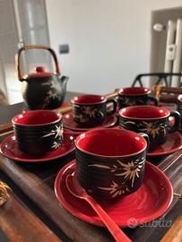 Servizio tè giapponese - teiera + 6 tazze