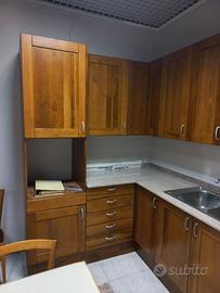 Cucina componibile ciliegio massello