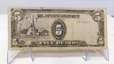 BANCONOTA 5 PESOS FILIPPINE - OCCUPAZIONE GIAPPONE
