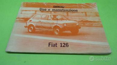 Fiat 126, manuale uso e manutenzione - stampato n.