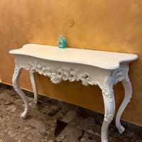 consolle barocca bianca