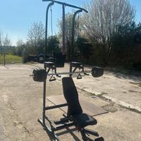 Palestra Casa: Power Tower + Panca + Pesi 30kg