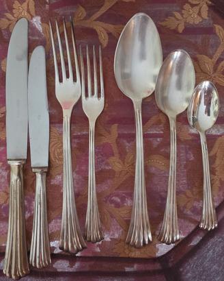  Set vintage di posate 24pezzi più tris portata