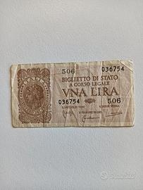 banconota 1 lira