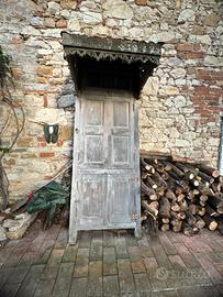 PORTA VINTAGE IN LEGNO MASSELLO - RECUPERO ANTICO
