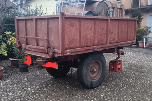 Rimorchio baracchina 1 asse