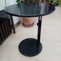 2 tavolini regolabili in altezza , neri,