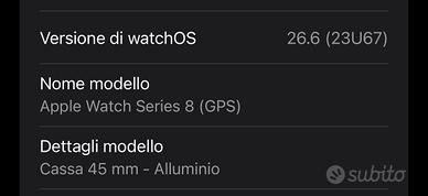 Apple watch serie 8 45mm