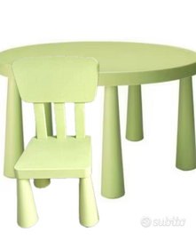 Tavolo Mammut Ikea + sedia