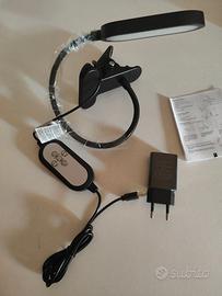 Lampada da lettura snodabile con Clip