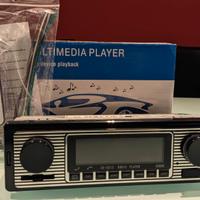 Autoradio MP3 Bluetooth con estetica vintage