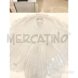 PLAFONIERA 12 FOGLIE VETRO