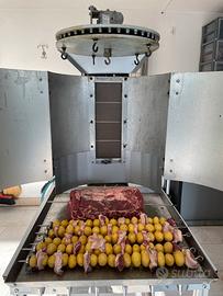Spiedo verticale professionale a gas