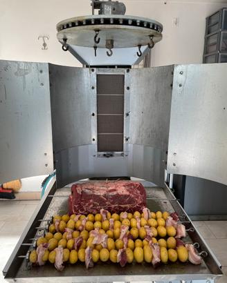Spiedo verticale professionale a gas