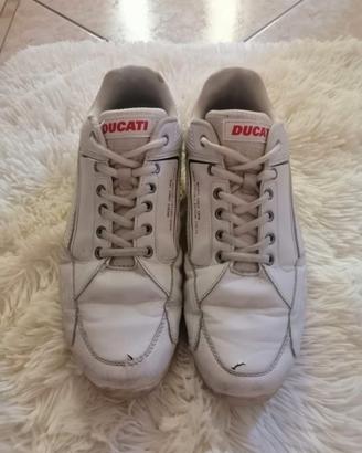 Scarpe da ginnastica uomo bianche firmate "Ducati"