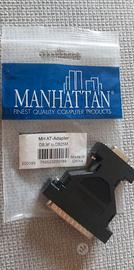 Adattatore porta seriale DB9F a DB25M Manhattan