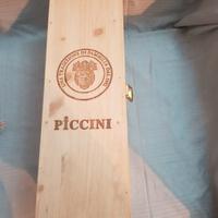 scatola legno vuota vino piccini 