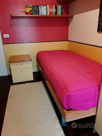 Letto singolo con materasso mai usato