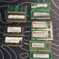 Lotto ram da portatile